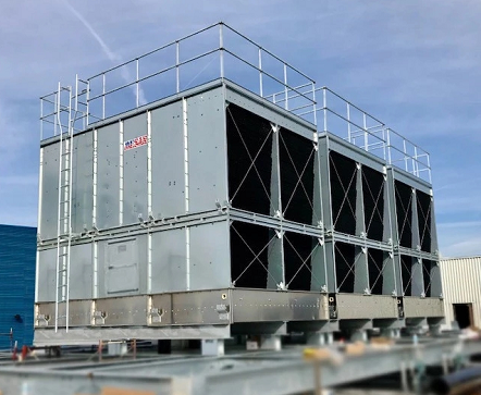 馬利橫流方型冷卻塔SC-300L電機/風機/減速器/填料大更換！