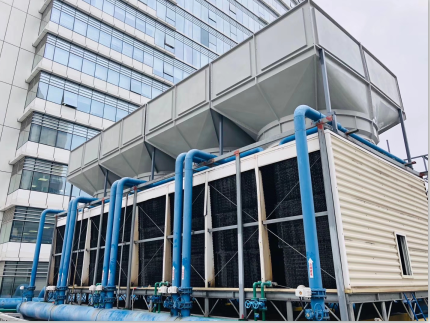 200噸橫流冷卻塔5米處測得噪音52分貝，問鼎整個行業(yè)誰能做到！